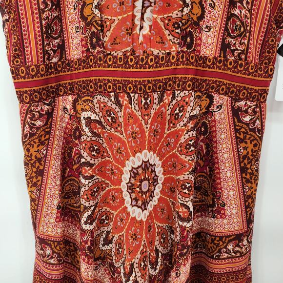 NWT Sandra Darren Boho Halter Sundress w/ Hankered-chief Hem Plus Women's 16 - Picture 8 of 12